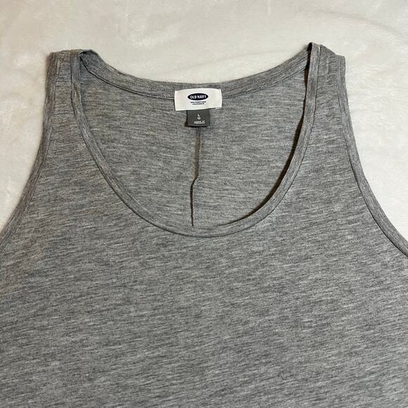 Old Navy Scoop Neck High Low Hem Tank Top Size Large Casual Stretch Lightweight - Picture 3 of 7